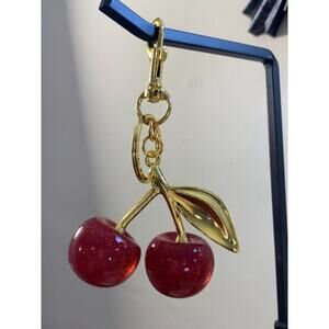 Cherry Keychain Bag Charm for Purses–Cute Keyring Accessories for Women
